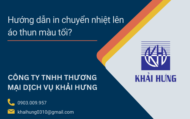 hướng dẫn in chuyển nhiệt lên áo thun màu tối